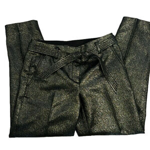 Loft Black with a metallic silver finish Trousers size 2